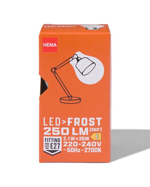 ampoule led verre givré E27 2,5W 250lm