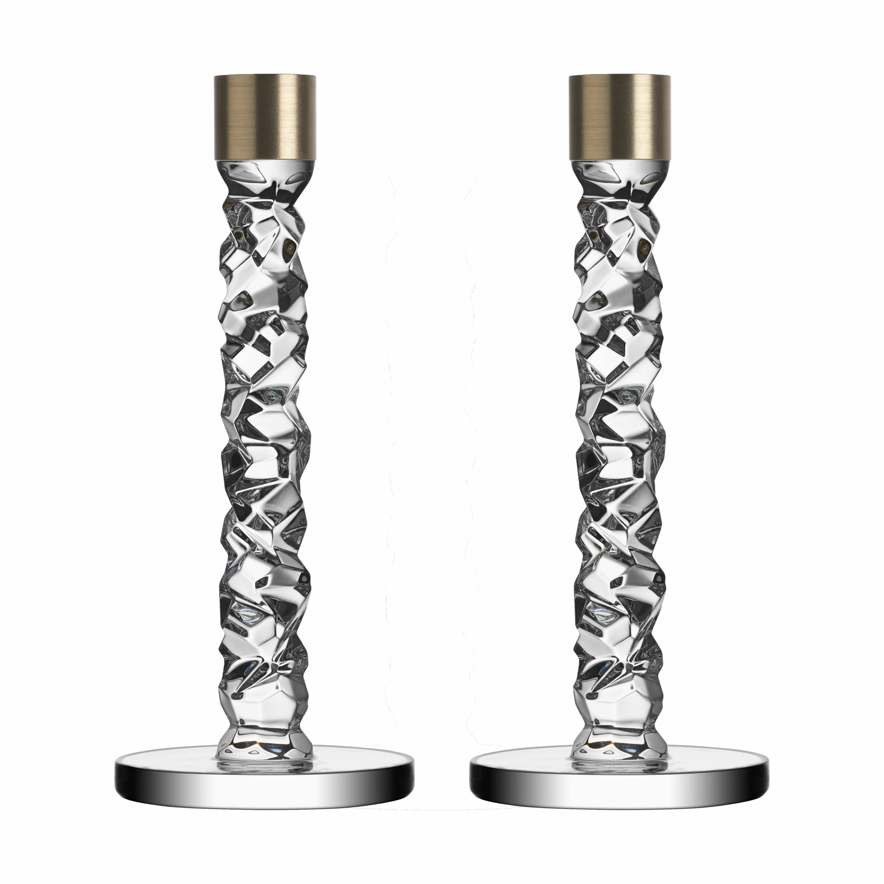 Orrefors Carat Lysestage - 2 stk.