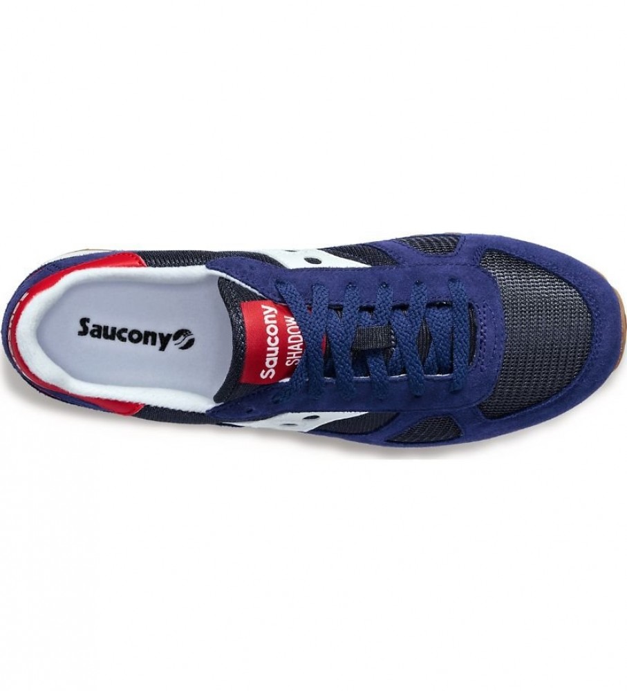 Tênis Saucony Shadow Original em couro, azul