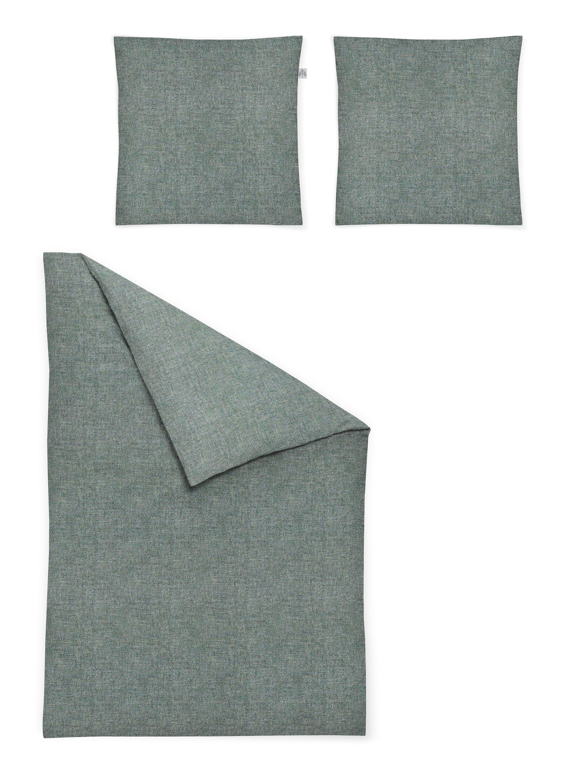 Bettwäsche MINK Biber 155x200cm, 1 Kissen 80x80