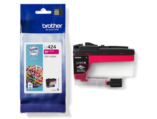 BROTHER - Cartouche d'encre LC424M magenta Jusqu'à 750 pages
