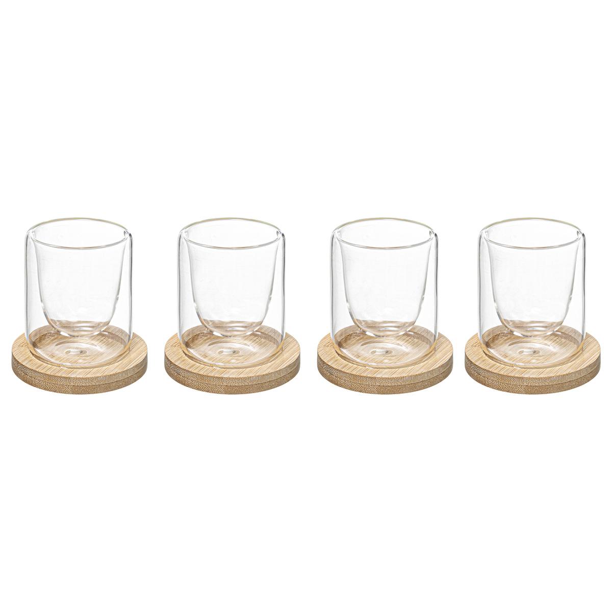 COFFRET 4 TASSES CLEA BAMBOU 8CL