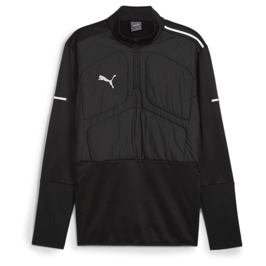 PUMA Maillot d'Entraînement individualWINTERIZED Fermeture Éclair 1/4 - Noir