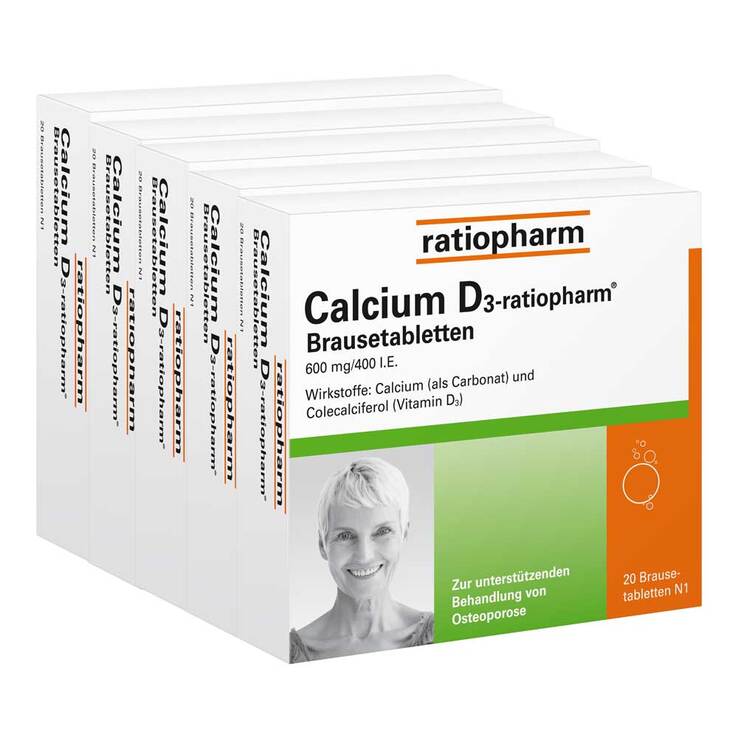 Calcium D3 ratiopharm Brausetabletten, 100 St