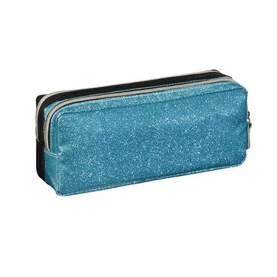 Trousse rectangulaire Glitter - 2 compartiments - 2 modèles disponibles - Exclusivité Bureau Vallée - Viquel