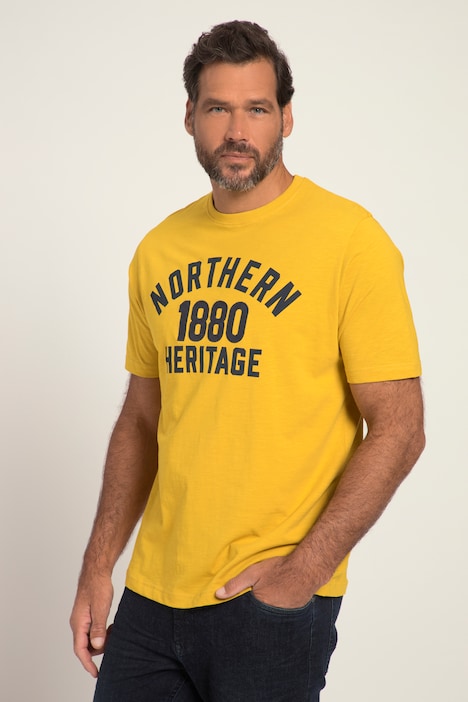 T-Shirt, Halbarm, NORTHERN Print, Wash-Out Jersey