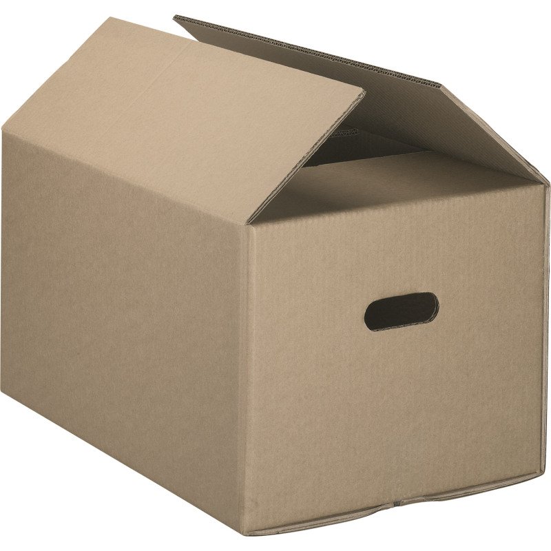 Caisse déménagement kraft brun double cannelure L 50 x l 35 x H 29 cm