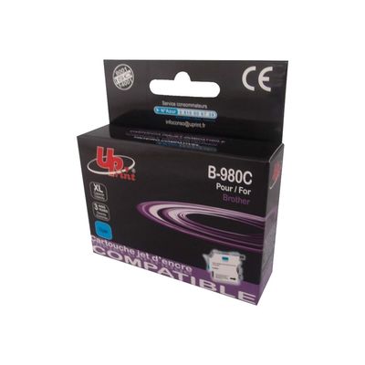 Cartouche compatible Brother LC1100/LC980 - cyan - Uprint