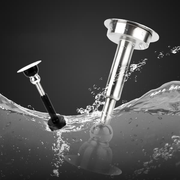 INF Svart hydraulisk buffer dørstopper - Ingen boring nødvendig  2