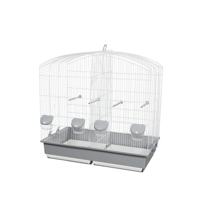 Gaiola para pássaros 661 branca 70,00 x 70,00 x 40,00 cm