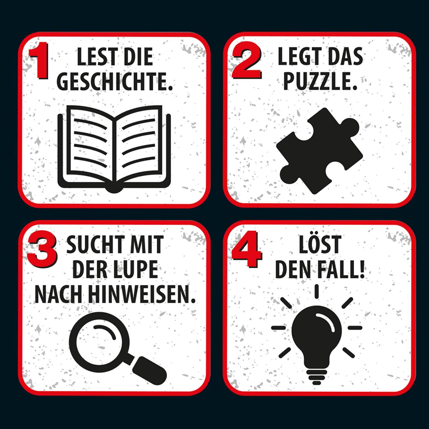 Krimi-Puzzle: Die drei Kids - Chaos im Zoo 150-teilig