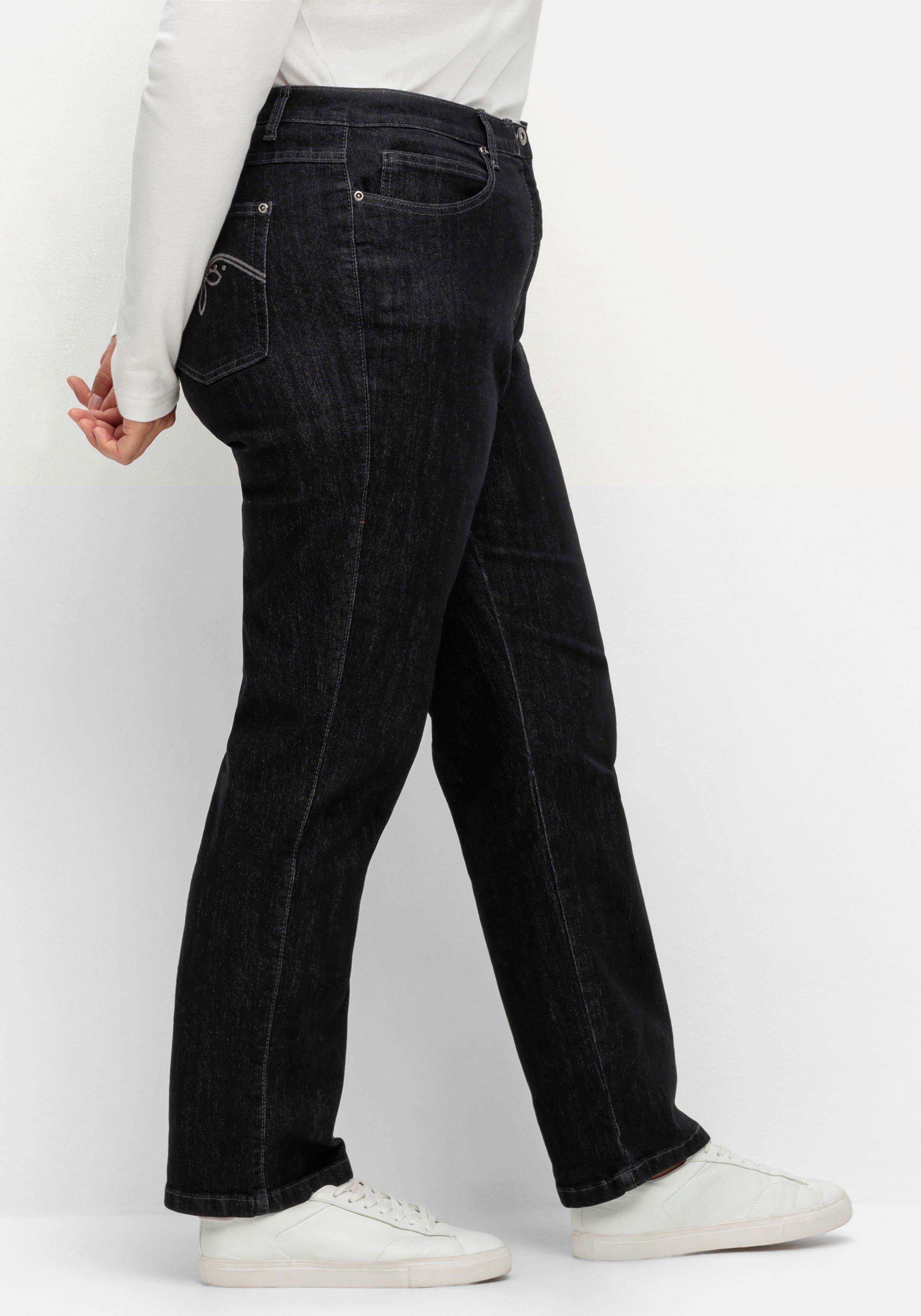 Gerade Jeans in 5-Pocket-Form