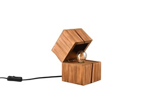 TRIO Retrofit LED Tischlampe TREASURE 12 x 12 cm naturfarbig