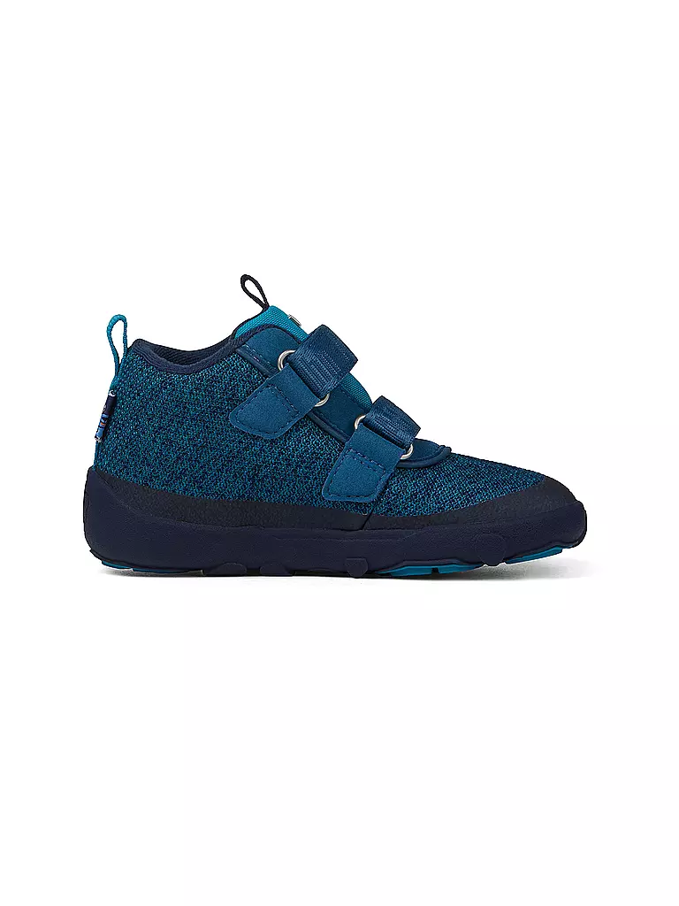 AFFENZAHN Kinder Barfußschuhe - Übergangsschuh KNIT HAPPY Bär dunkelblau