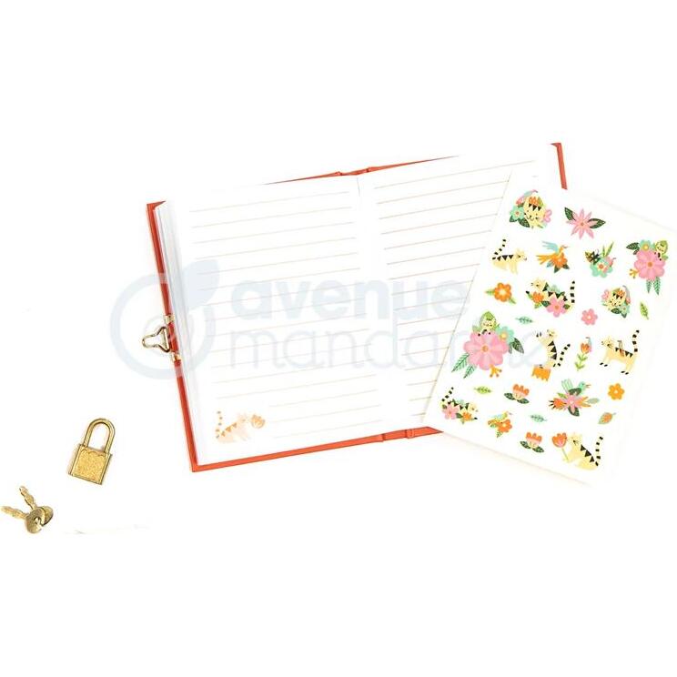 Journal intime, Chats et fleurs - Multicolore