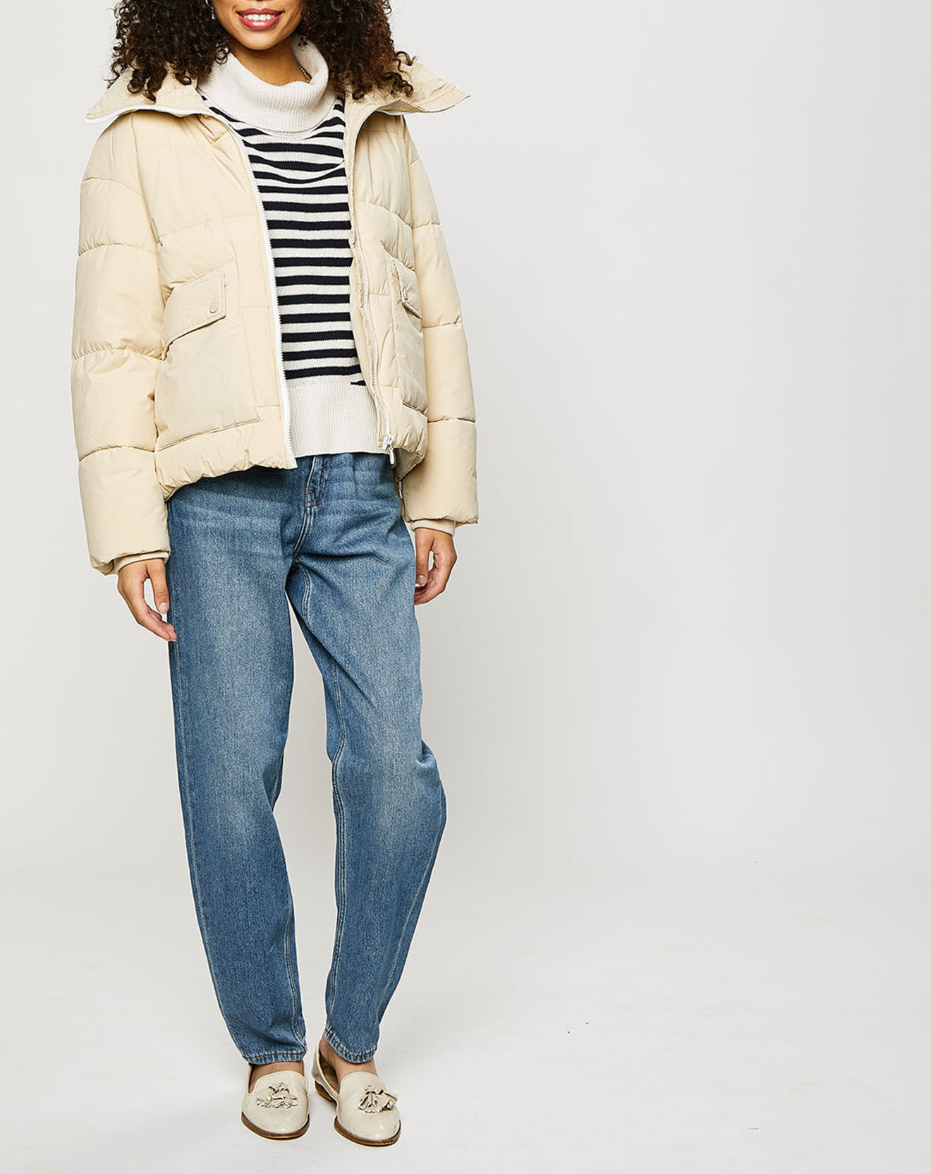 Esprit Jean ballon taille élastique collection EDC by Esprit bleu moyen