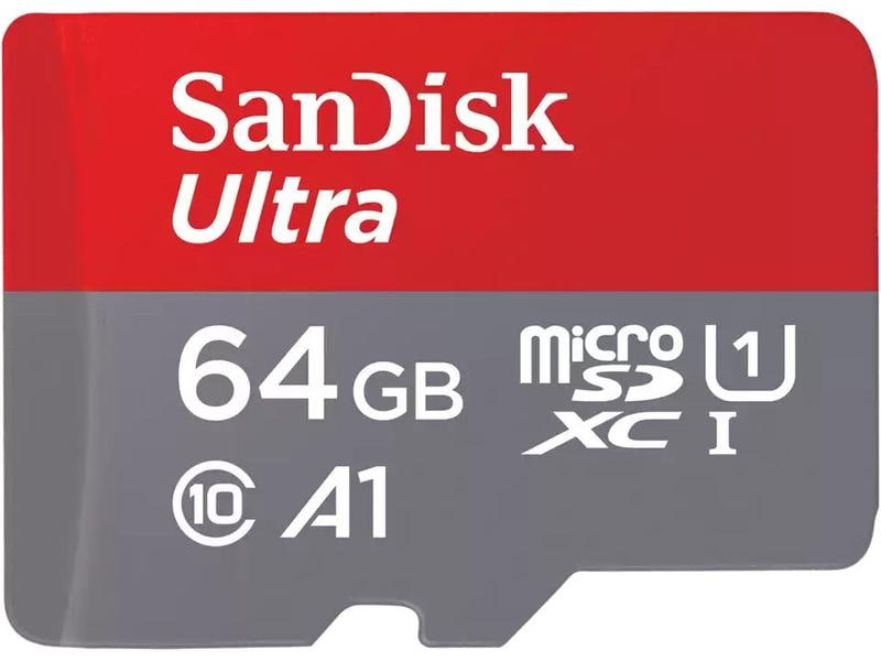 SanDisk microSDXC-Karte Ultra 64 GB Zuverlässige und schnelle Speicherkarte für die Aufnahme von HD-Videos