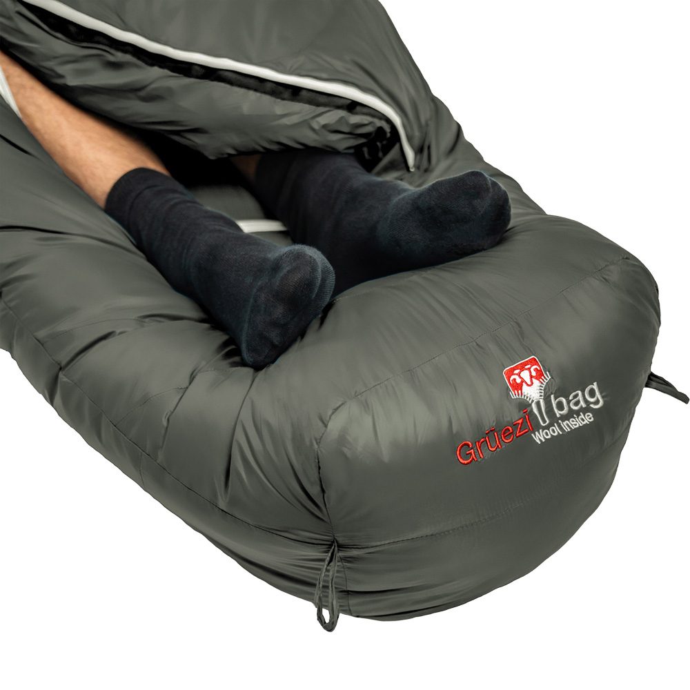 Grüezi Bag Biopod DownWool Summer 200 Schlafsack deep forest