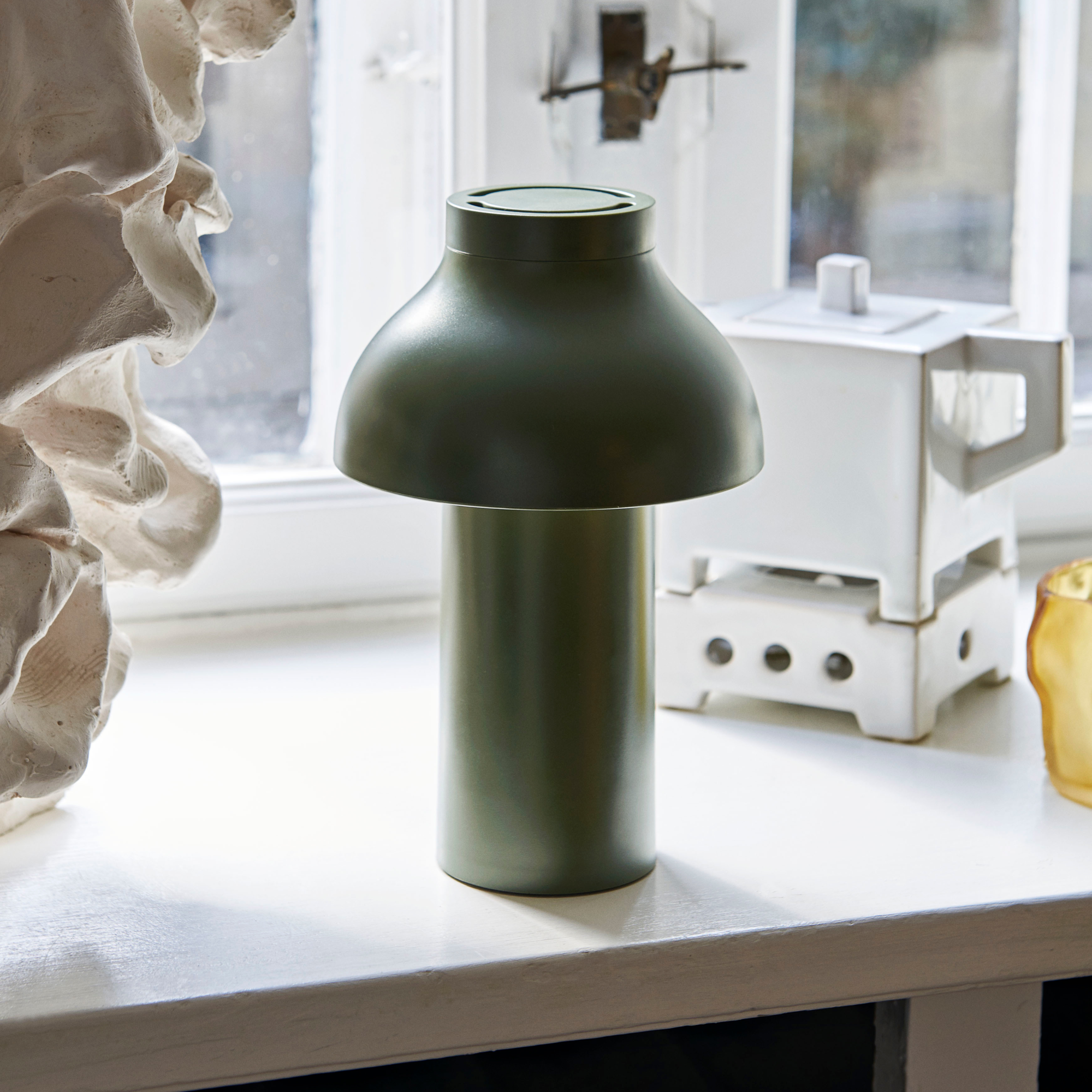 Tafellamp PC oplaadbaar olive