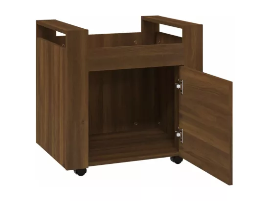 Chariot de bureau Chêne marron 60x45x60 cm Bois d'ingénierie
