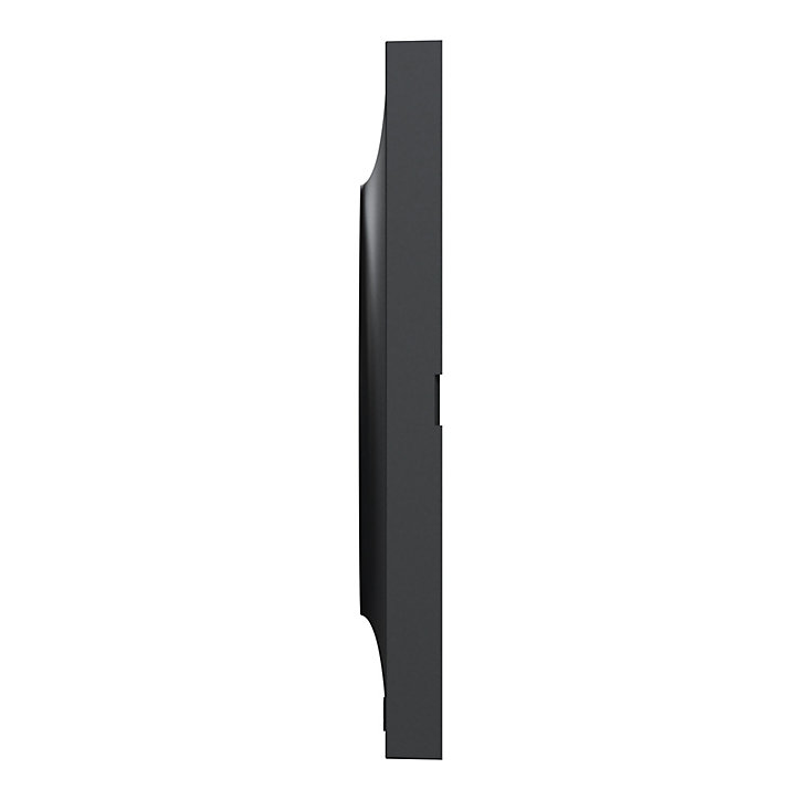 Plaque de finition simple Schneider Electric Odace Styl gris anthracite