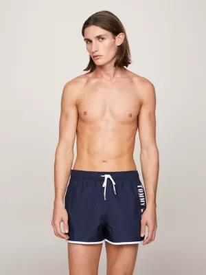 Shorts de banho curtos com logotipo de arquivo