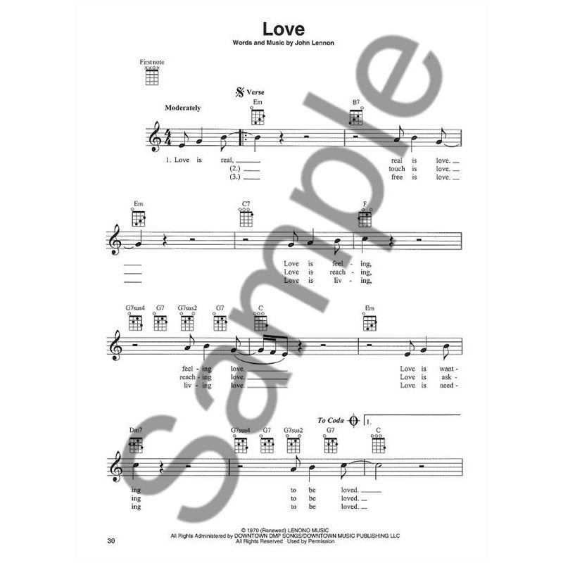 Hal Leonard - John Lennon for Ukulele