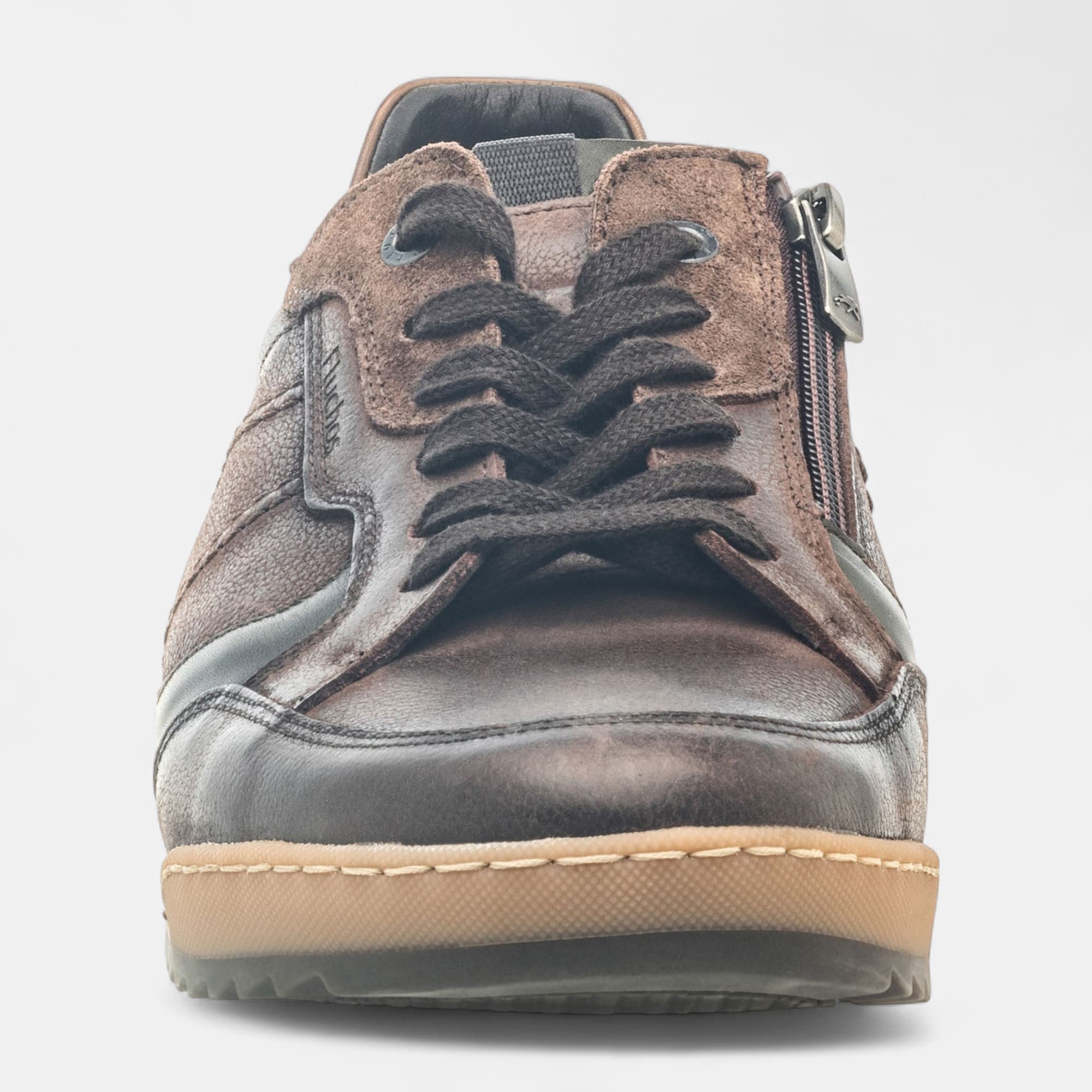 Baskets basses Homme en cuir marron