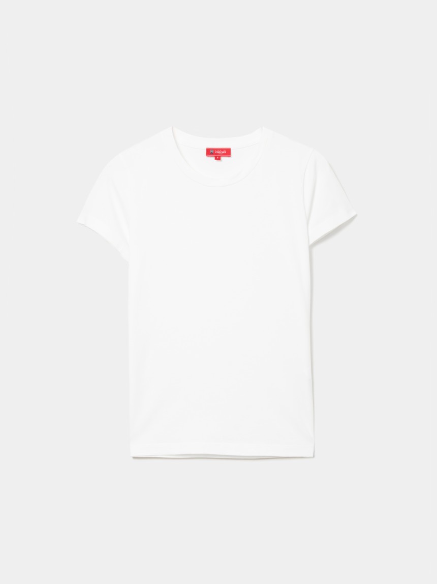 T-shirt básica de algodão