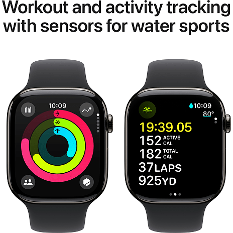 Apple Watch S10 Cell 42 mm M/L - Slate Titanium Sport Band