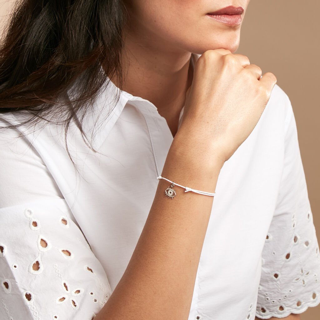 Bracelet Naxos Argent Blanc