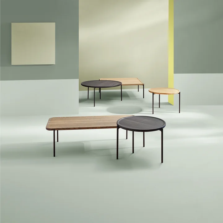 Eva Solo - Savoye Couchtisch, Ø 90 x H 35 cm, Eiche natur / schwarz