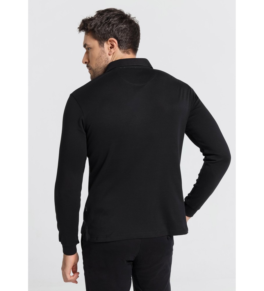 Seis válvulas Polo Stripes Preto