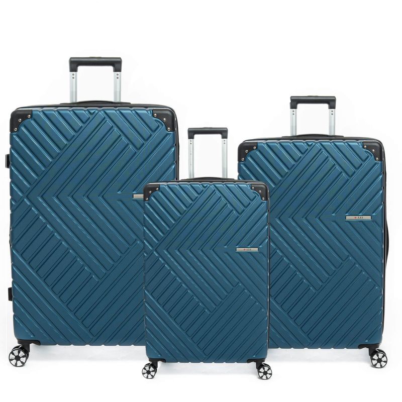 Lot de 3 valises rigides 2123 56, 67 et 77 cm Bleu