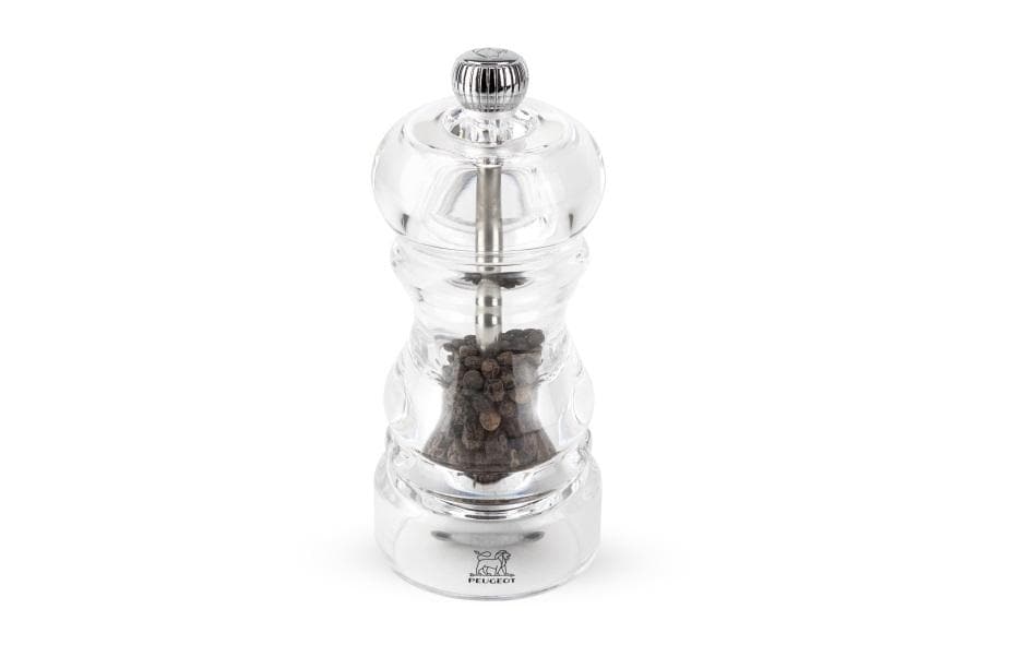 Pfeffermühle Nancy 12 cm, TransparentGewürzmühle für Pfeffer