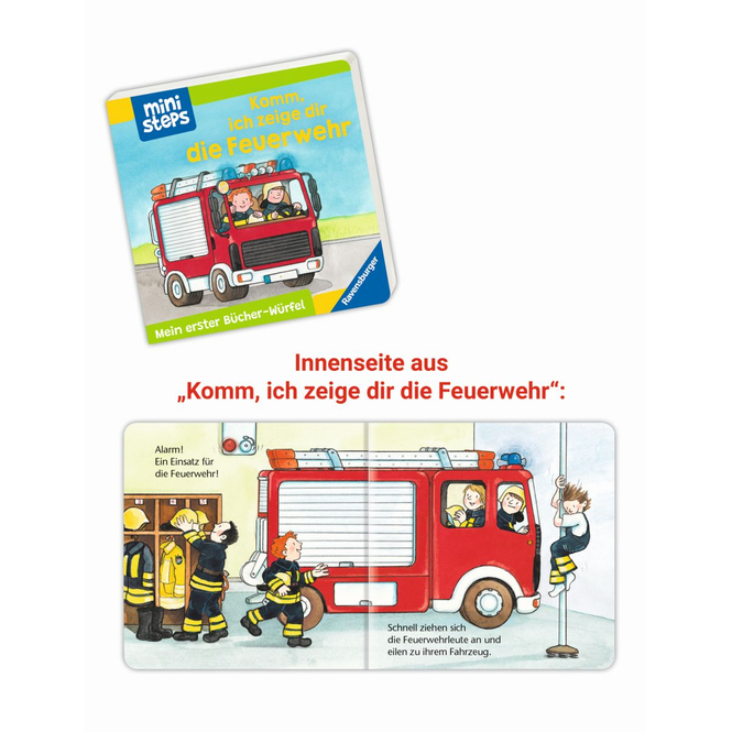 ministeps - Kita, Zoo & Feuerwehr - 6 Mini-Bücher im Set