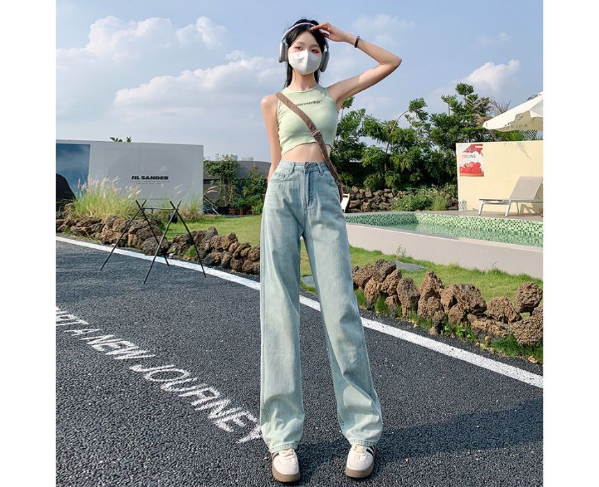 Denimot - High Rise Washed Distressed Loose Fit Jeans (diverse ontwerpen)