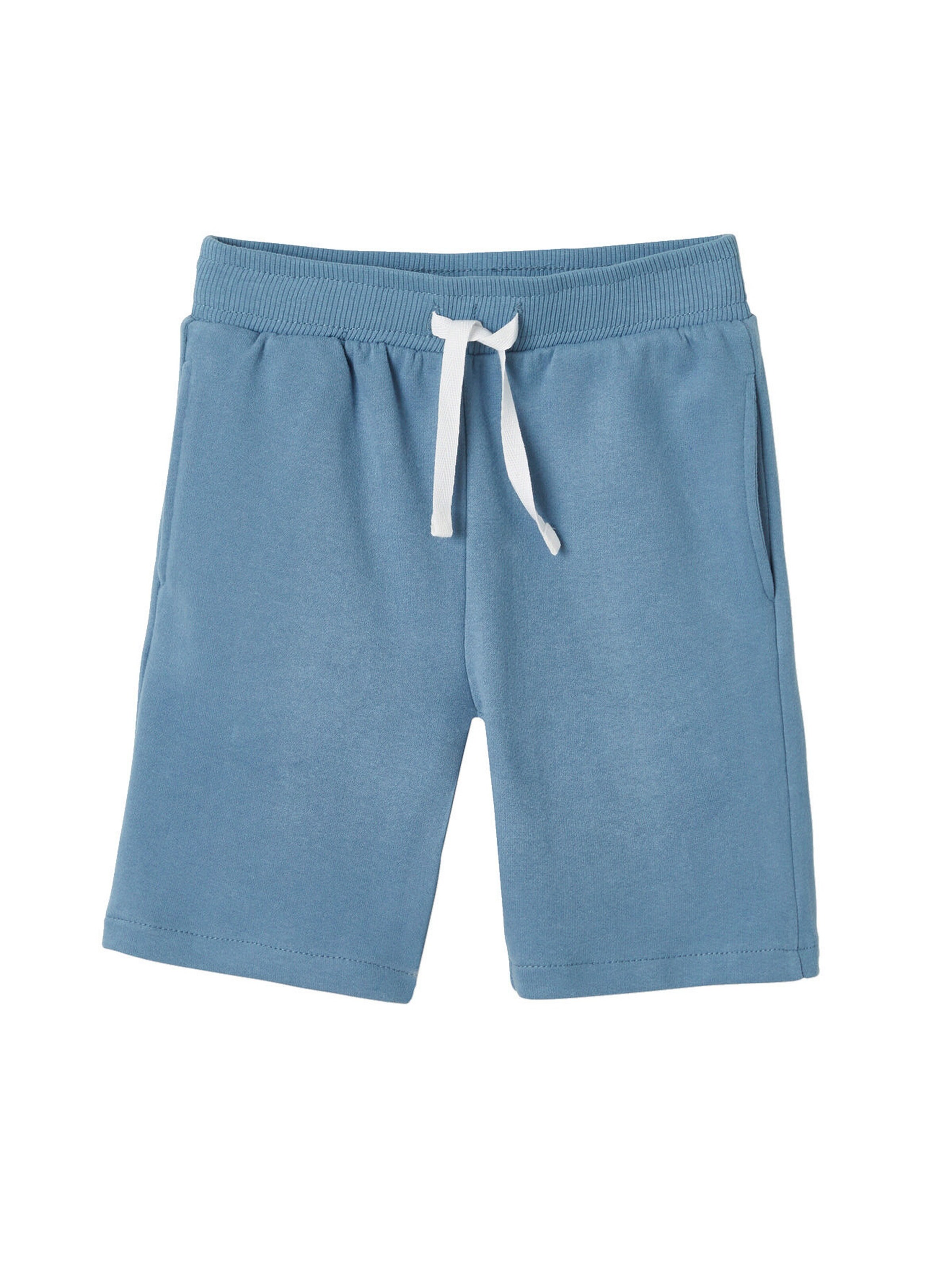 Vertbaudet 2er-Pack Jungen Sweat-Shorts BASIC, Bundweite verstellbar nachtblau+blau