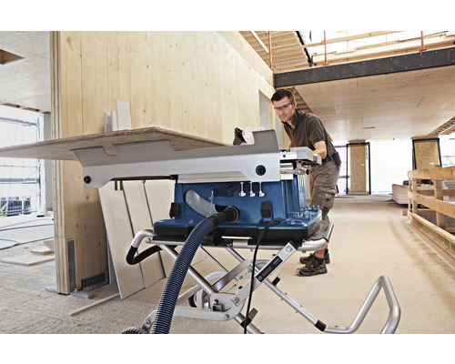 Bosch Professional GTS 10 XC tafelzaag inclusief 1 x cirkelzaagblad (Optiline Wood, 254 x 2,8/1,8 x 30 mm, 24 tanden) en accessoires