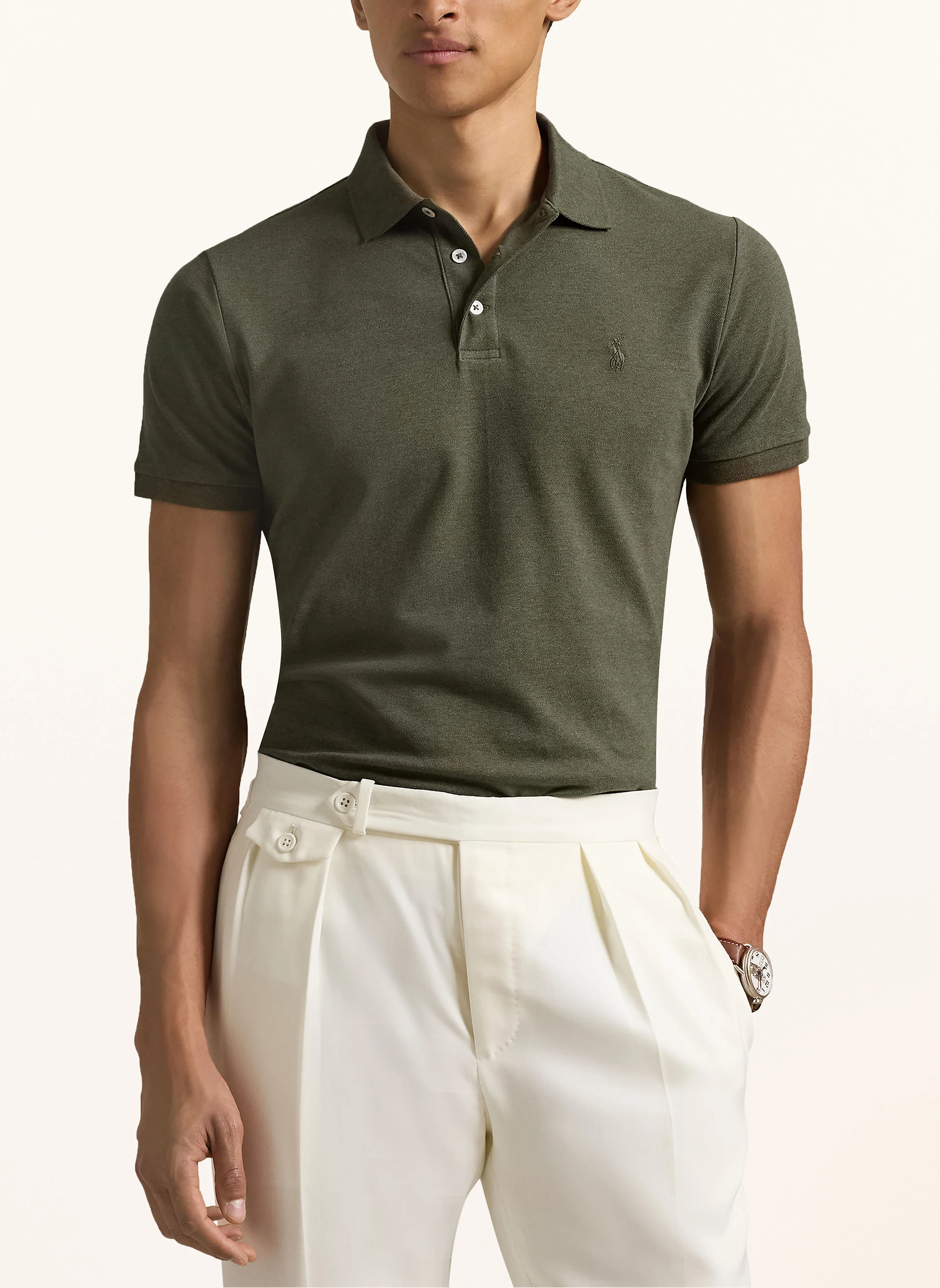 POLO RALPH LAUREN Piqué-Poloshirt Custom Slim Fit