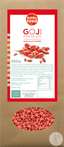 Exopharm Baies De Goji Séchées Premium Conventionnel Sachet 500g