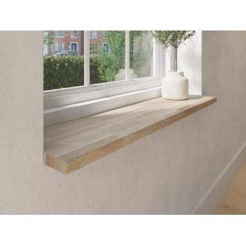Vensterbank massief eiken 100x25cm 27mm