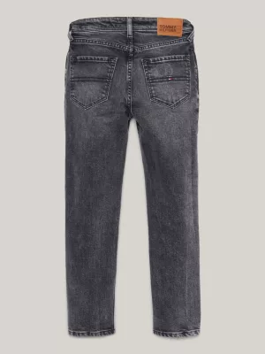 Calça jeans Scanton Y Slim preta desbotada