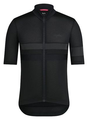 Maillot manches courtes Rapha Brevet Lightweight Jersey Noir Homme