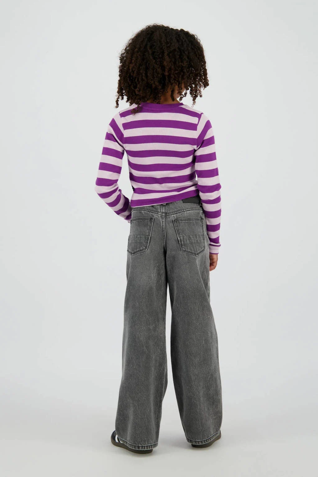 Vingino wide leg baggy jeans black denim