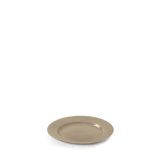 Lyngby Porcelæn Rhombe Earth Frokosttallerken, Clay, Ø23 cm