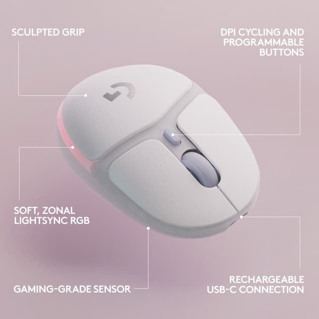 Logitech G G705 gaming mus LTG705WLOWHI