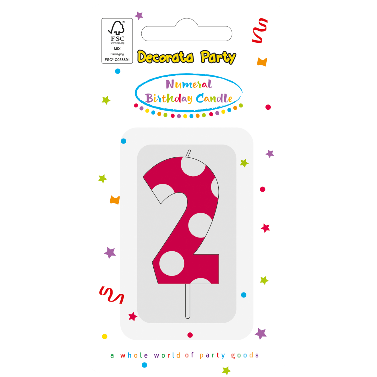 2 Jaar Kaars Roze