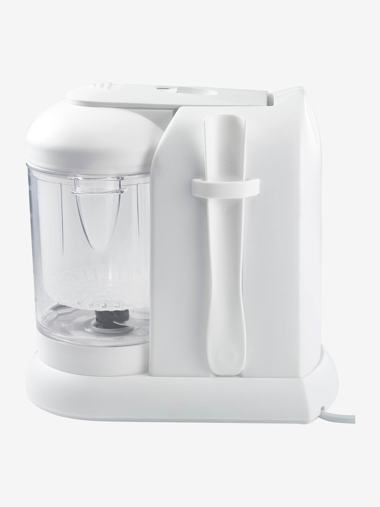 Robô BEABA Babycook Solo Gipsy, branco claro, sem detalhes.