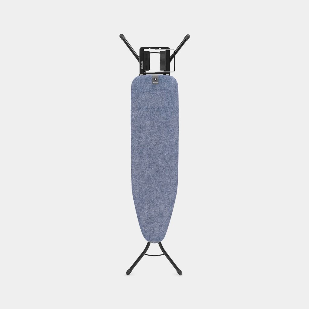 Strijkplank A, 110x30 cm, strijkerhouder - Denim Blue